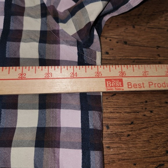 Tommy Bahama Men's 100% Silk Button Down Shirt Check Multi Colored Size XL - Picture 8 of 9